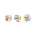 Cute pastel mini pinwheel car dashboard decorations, creative rotating ornaments for women. - Single Small Windmill Random with Glue Sticker