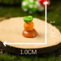 Miniature resin carrot figurine cute dollhouse micro landscape potted plant fairy garden decor - White Radish