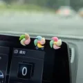 Cute colorful mini pinwheel car dashboard ornament interior decoration accessory item - Rotating Small Windmill 3 Pcs