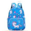 Cute unicorn kids backpack for kindergarten boys and girls lovely blue school bag - Puppy Light Blue