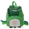 Cute dinosaur children backpack toddler school bag green cartoon infant anti-lost bag - Green