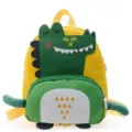 Cute Cartoon Dinosaur Kids Backpack Yellow Green Toddler School Bag for Kindergarten Boys and Girls - Yellow