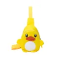 Kids cartoon cute yellow duck nylon chest bag, lightweight single shoulder crossbody bag. - Yellow
