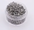 Stainless steel body piercing pins bulk pack, micro ear stud replacement parts for DIY jewelry. - Straight Bar / 50 Pieces/Pack (1.2x6mm)
