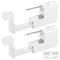 Disposable belly navel piercing gun kit equipped with alcohol pads for safe body piercing use. - Single Gun Set / Style B