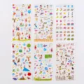 Cute Korean cartoon stickers for journaling diary scrapbooking DIY craft decoration 6 sheets. - Girl's World - No. 051