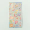 Retro gold foil ocean theme decorative stickers for scrapbooking, dreamy fairy tale design. - Underwater World - 01