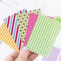 Cute Korean style planner stickers colorful grid heart patterns for DIY diary photo albums. - Polaroid Frame Stickers / 20 Pieces/Pack