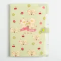 Cute A4 file folder with cartoon duck pattern, multi-layer PP document organizer for school office. - Green