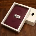 Vintage A5 locked journal notebook for business records and diary writing with secure code lock design. - Burgundy