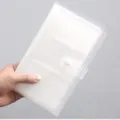 Translucent plastic card holder photo album with snap closure for business cards and photos. - Transparent Style / 240 Pockets