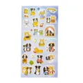 Cute cartoon dog stickers sheet detail showing various adorable puppy designs for journal decoration. - No. 12 Puppies