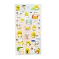Cute cartoon yellow duck sticker sheet detail view, waterproof decorative journal diary sticker set. - No. 18 Little Ducks
