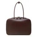 Borsa a mano in pelle marrone scuro, elegante borsa a spalla da donna, borsetta quadrata chic. - 35*12*23cm / Caffè