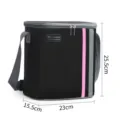 Geïsoleerde Oxford stoffen lunchtas met schouderriem, draagbare thermische tas. - Roze