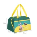 Schattige geïsoleerde lunchtas met konijnenontwerp, draagbare bentotas voor school en kantoor. - Kleine groene tas Shoppingtijd