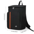Insulated Cooler Backpack Leakproof Thermal Picnic Bag for Outdoor Hiking Travel Black - TH09 Cooler Backpack / 42x29x19cm / Black