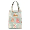 Insulated lunch bag for women men, cute rabbit pattern portable canvas thermal food cooler bag. - Teddy Bear