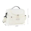 Multifunctionele geïsoleerde lunchtas, draagbare waterdichte koeltas voor dagelijks werk. - Beige