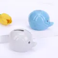 Simpatico salvadanaio elefante in ceramica vaso di soldi per decorazione da tavolo - Bianco