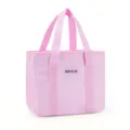 Roze geïsoleerde lunchtas draagbare bento handtas waterdichte grote capaciteit thermische - Roze