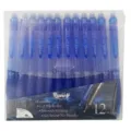 12pcs 0.5mm blue erasable gel pens set, smooth writing thermal friction erasable pens for office school. - 12 Pcs Boxed / Blue