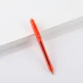 Penna gel retrattile arancione translucida punta fine 0.5mm scrittura liscia cancelleria per ufficio - Rosso