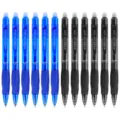Erasable gel pens set 0.5mm black blue ink smooth writing friction erasable pens for school - 12 Pcs OPP Bag / Black and Blue Mixed
