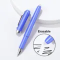 Penna gel cancellabile con inchiostro blu, cancelleria di scrittura liscia per scuola ufficio. - Blu scuro