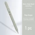 Penna gel retrattile verde fagiolo Morandi, punta a proiettile 0,5 mm scrittura fluida cancelleria. - Inchiostro Nero 0.5mm / verde fagiolo