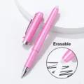 Penna gel cancellabile rosa con bel design, inchiostro ad asciugatura rapida per diario. - Rosa