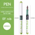 Stylo-plume à encre liquide avec plume EF, grande capacité d'encre et écriture fluide. - 0.38mm / Vert Herbe