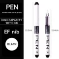 Stylo-plume à encre liquide de grande capacité, pointe fine EF, écriture fluide et propre. - 0.38mm / Noir