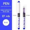 Directe vloeibare vulpen met grote inktcapaciteit en EF-punt voor soepel en comfortabel schrijven. - 0.38mm / Blauw