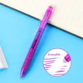 Purple erasable gel pen 0.5mm smooth writing friction erasable student stationery supply - Purple
