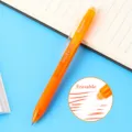 Erasable gel pen 0.5mm colorful orange student stationery creative writing smooth ink new - Orange