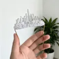 Handcrafted clear quartz crystal tiara crown hair accessory for women party wedding gift - White Crystal