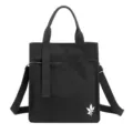 Borsa Tote in Tela Nera Borsa a Tracolla e Spalla Casual da Donna Versatile Elegante - Nero