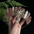11 natural crystal crown headband with sun goddess charm, ideal for festival party photography gifts. - Strawberry Quartz