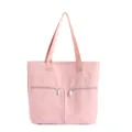 2025 nuovo borsa a tracolla donna nylon tote grande capacità borsa elegante rosa - Rosa