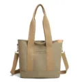 Casual large capacity canvas tote bag for women, versatile shoulder bag with shoulder strap. - Green