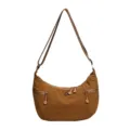 Borsa a tracolla in nylon marrone borsa casual leggera da viaggio con tasche multiple - Arancione