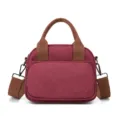 Women Canvas Crossbody Bag Wine Red Shell Bag Casual Handbag Niche Design Casual Daily Bag - Purple