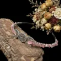 Handmade natural crystal moon chip crown headband, exquisite bridal festival hair accessory. - Strawberry Quartz + Moon