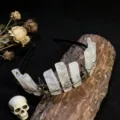 Crystal crown headband with skull and raven metal accessories, gothic style hair accessory. - Plated Rose Quartz + Antique Bronze Crow Skull