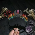 Magnifique serre-tête en cristal arc-en-ciel avec diadème de lune creuse pour les femmes. - Rose Jaune Vert