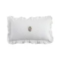 French vintage lace embroidered lumbar pillow white ruffled decorative throw pillow - Style #6