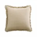 Fundas de cojín lisas con flecos, funda de cojín cuadrada minimalista para la sala de estar. - 30*50cm Funda De Almohada / Beige