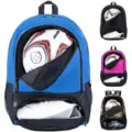 Sac à dos de sport multifonctionnel avec compartiment à chaussures et porte-ballon - Bleu