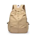Zaino casual leggero in nylon cachi per viaggi scolastici quotidiani e uso all'aperto - Giallo